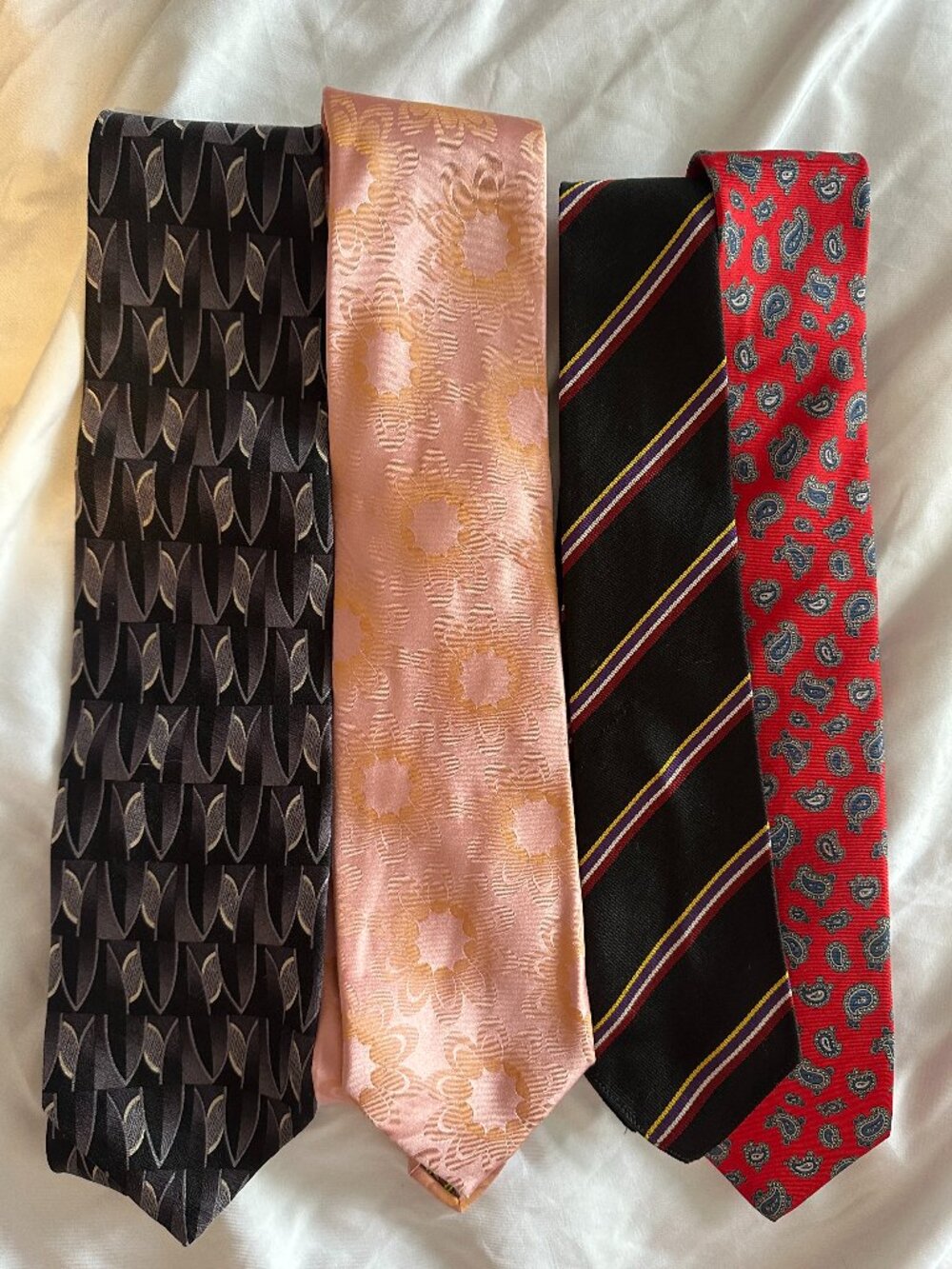 Vintage Silk Ties Lot 4 BCBG Cambridge Classics JF Ferrar British Style England